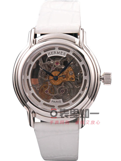 愛馬仕Hermes 時尚鏤空自動機械腕錶