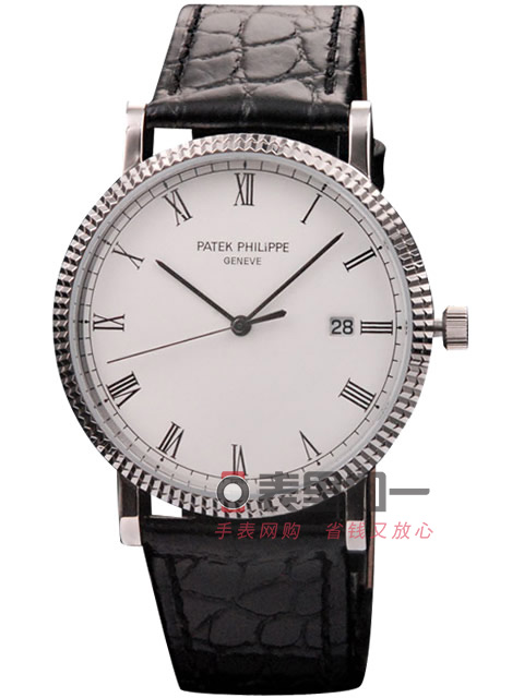 百達翡麗Patek Philipp 古典錶系列瑞士石英男士手錶 白色錶盤 多種顏色皮帶可選