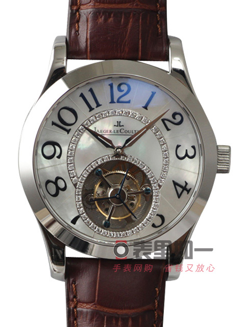 高仿積傢手錶-Jaeger lecoultre 高級陀飛輪腕錶 貝母面錶盤