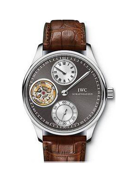 高仿IWC萬國葡萄牙系列陀飛輪手動上鏈腕錶 Tourbillon Hand-Wound系列IW544603腕錶