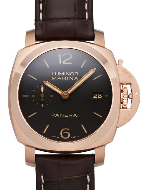 高仿沛納海手錶- LUMINOR系列 MARINA 1950 3 DAYS AUTOMATIC ORO ROSSO Pam00393