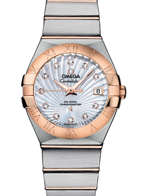 歐米茄OMEGA 星座27毫米同軸女士腕錶系列123.20.27.20.55.001