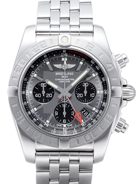 百年靈CHRONOMAT 44機械計時系列A042F61PA精鋼錶鏈腕錶