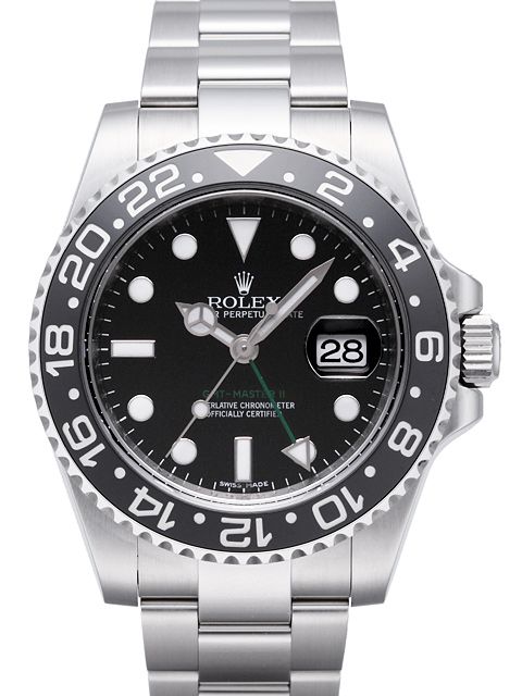 高仿勞力士Rolex格林威治型雙時區計時機械男錶116710LN
