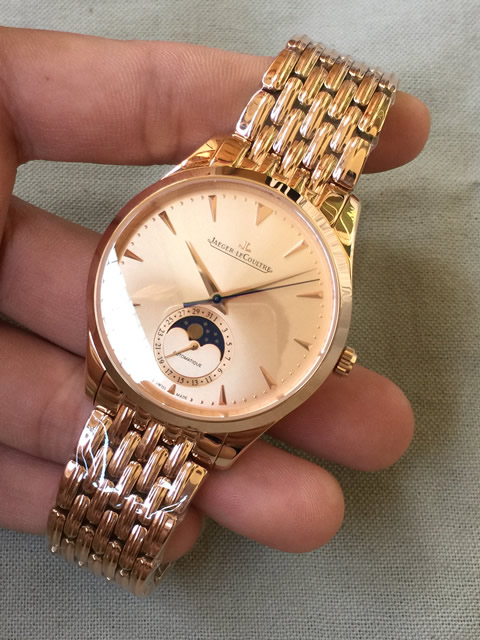高仿積傢手錶-Jaeger-LeCoultre MASTER CONTROL大師系列玫瑰金自動機械腕錶