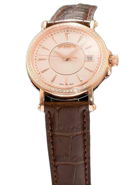 PATEK PHILIPPE百達翡麗古典錶系列5153R-001玫瑰金鑲鉆腕錶