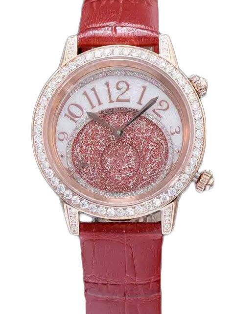 高仿積傢手錶-Jaeger-LeCoultre Rendez-Vous Celestial約會系列月相Q3482560玫瑰金石英腕錶