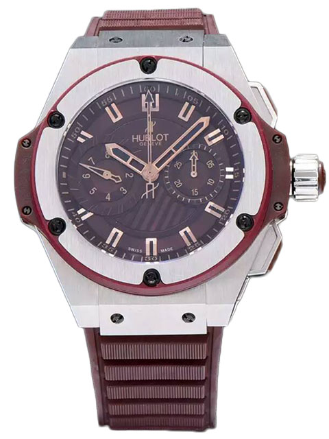 高仿宇舶手錶-HUBLOT 王者至尊系列715.CI.1110.RX棕色超大機械腕錶