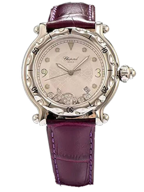 CHOPARD蕭邦女士系列278949-3001走鉆石英腕錶