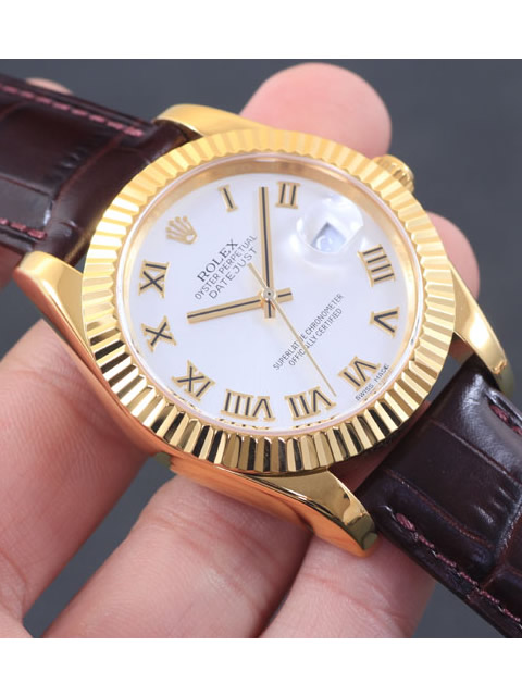 高仿ROLEX勞力士日志型系列 自動機械男錶白盤