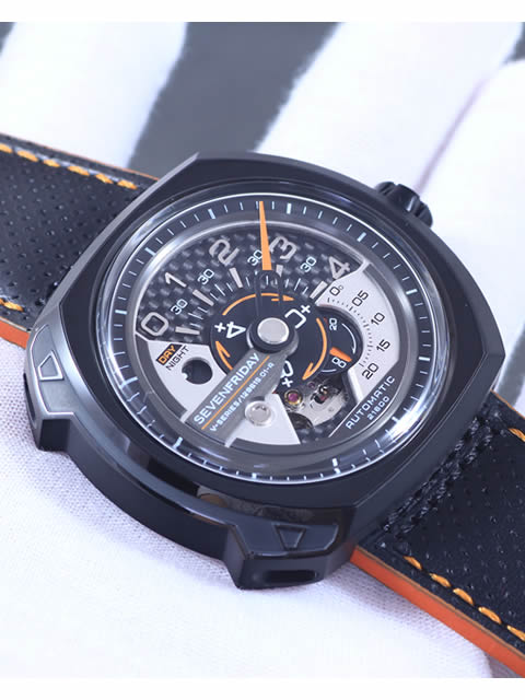 SevenFriday七個星期五V系列V3型方形時尚腕錶自動機械