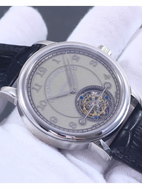 高仿朗格手錶-A.Lange&Sohne 1815系列 銀灰色字面 精鋼錶殼 陀飛輪手錶