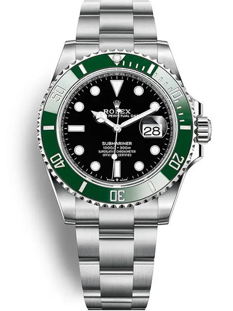 高仿勞力士Rolex潛航者型126610LV防水夜光腕錶 綠水鬼